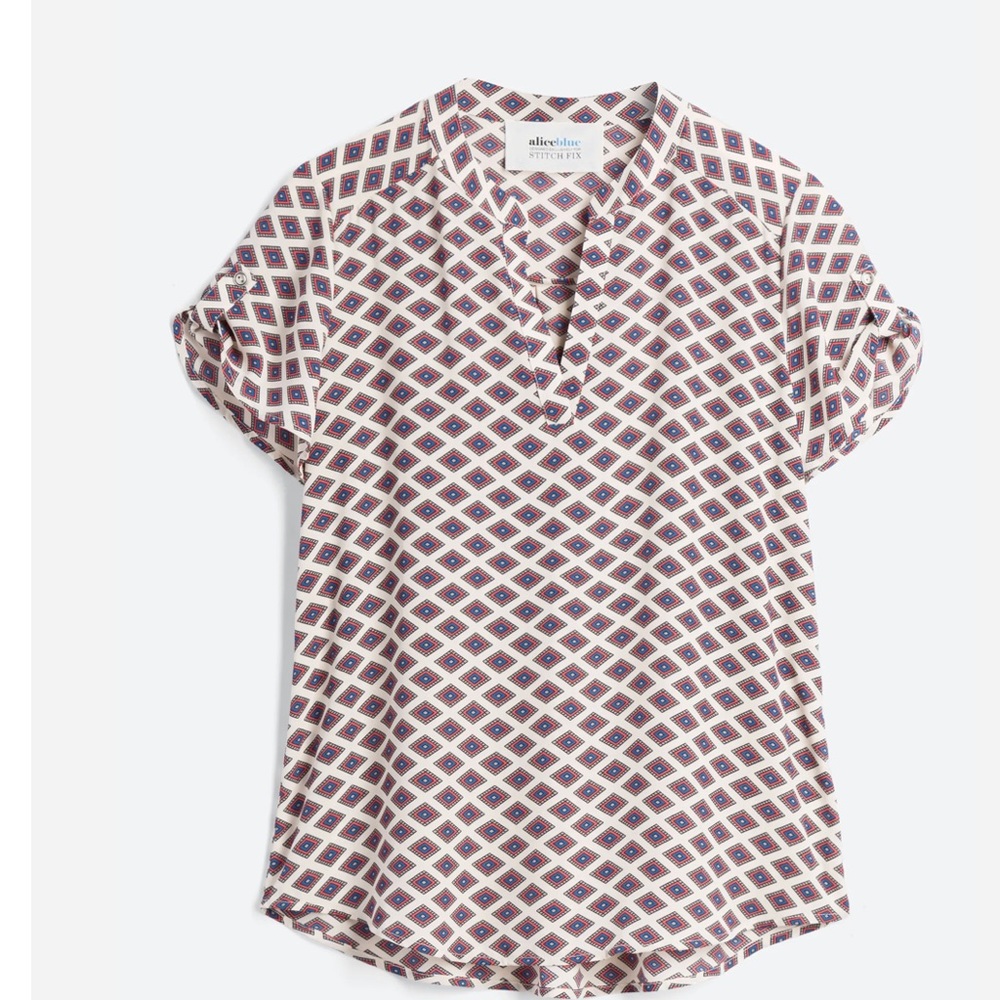 *Stitch Fix* Geraldi Split Neck Blouse M